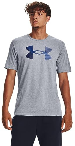 Under Armour Herren Ua Big Logo Fill Unterhemd, Steel Light Heather, M EU