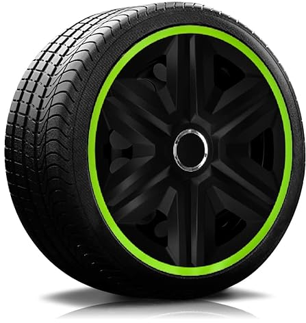 RADKAPPEN-KÖNIG 15 15 Zoll RKK21 LUX Grün RADBLENDEN RADKAPPEN