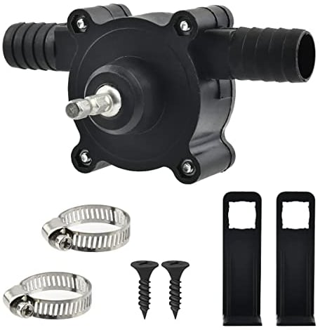 FOCCTS Electric Drill Pump - Self Priming Water Transfer Pump for Home Garden & Transferring Water or Oil