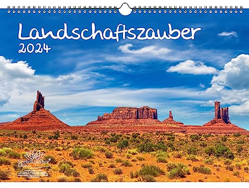Landschaftszauber DIN A3 Kalender für 2024 Landschaften und ferne Länder - Seelenzauber