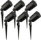 Ledvion - 6X LED Strahler, GU10 Fassung, Schwarz, 5W, IP65, inkl. Schnellanschluss