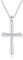 GAVU 925 Sterling Silber kleine Diamant-Kreuz-Halskette für Damen, Cubic Zirconia Kreuz Halskette
