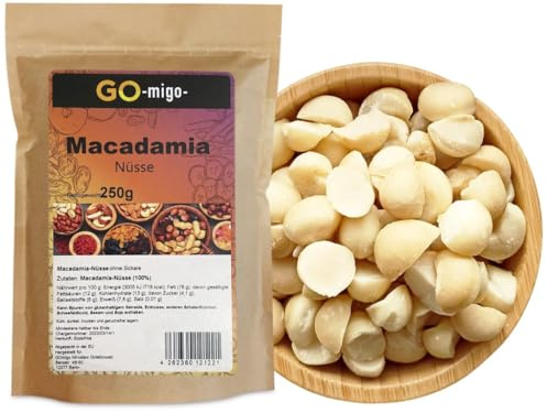 0,25kg Natürliche Macadamia Nüsse Premium Qualität 250g