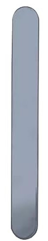 Poignée de porte en PVC chromé Plaque vierge Porte française Poignée d'obturation PVC 122 mm Centre de vis