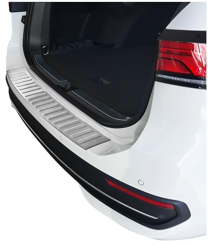 tuning-art BL1048 Ladekantenschutz mit Abkantung passend für VW Passat B9 Variant Kombi 2024-, Farbe:Silber