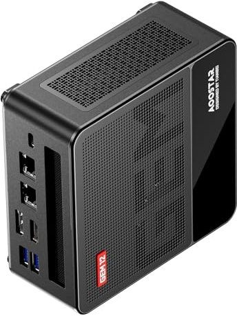 Jemora Mini PC 11PRO 32G DRR5 RAM 1T SSD Mini Computer Desktop Processore AMD Ryzen™ 9 6900HX 8 Core 16 Thread WIFI6 BT5.2 WIFI6 BT5.2 Doppie Porte LAN 2.5G Supporto Display 4K a 120 Hz per