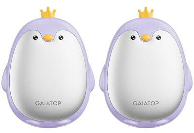 Gaiatop Handwärmer Elektrisch, 2er-Pack 3 Heizmodi Magnetisch Tragbar Taschenwärmer Wiederverwendbar, Outdoor Camping Hand Warmers Wandern Gadgets Jagd Zubehör Geschenk für Frauen Männer