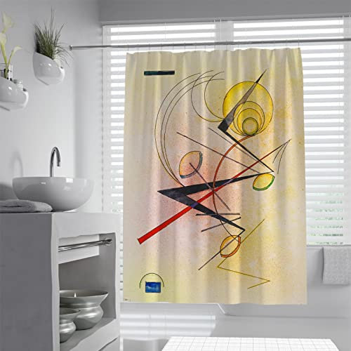 SHUODAOCO Astratto Geomeric Modello Camper Tenda Doccia Astratto Moderna Doccia Tenda Liner con 12 Ganci Idrorepellente Lavabile In Lavatrice 240Bx200Lcm