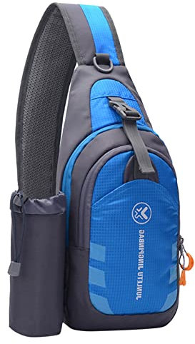 Aigner Taschen Damen Groß Outdoor Sports Wasserkocher Brusttasche Männer und Frauen Sport Multifunktionale Reiten Einzelne Umhängetasche Rucksack Tasche Taschen Damen Shopper Schule (Blue, One Size)