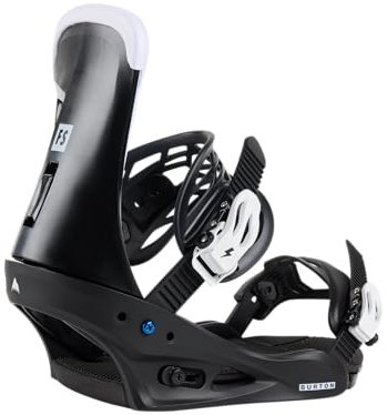 Burton Freestyle Re:Flex - Fijaciones de snowboard para hombre, color negro, L