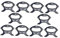 PHENOFICE 10st Wickler Handy-ladegerät Ladekabelhalter Kabel-organizer-spule Angelkabelaufwicklung Bausatz Leistung Kabelspule Verlängerungskabeltrommel Seil-organizer-spulenwerkzeug Black