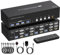 VPFET 4K144Hz 2 Displayport HDMI KVM Switch 4 PC 3 Monitore 8K60Hz 4 Port KVM Switches DP 1.4 HDMI 2.1 für 4 Computers Teilen 3 Monitore und 4 USB 3.0 Geräte mit 4 USB Cable