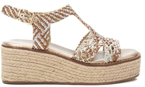 XTI Damen 143942 Sandale, 94er Gold, 38 EU