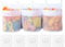 Bath Toy Storage, Bathroom Toy Storage Bath Toy Tidy Oxford Cloth Bath Toy Storage Organiser with 3 Compartment Horizontal Large Openings Bath Toy Organizer with 5 Strong Self Adhesive Hooks