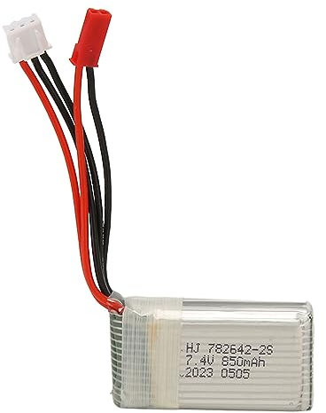 20C High Power 2S RC Lithium Battery 7.4V 850mAh for RC Cars, Lightweight Design, Overcharge, Compatible with Various RC Models, Casing, Short-circuit