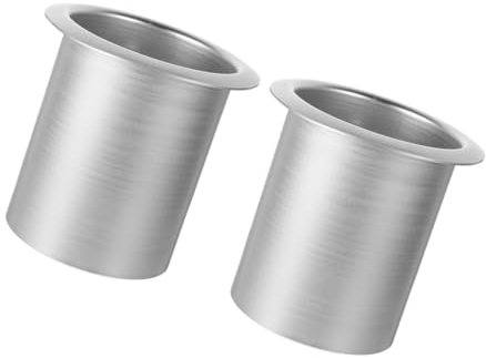 Cabilock 2 Piezas portavasos para sofá criterio Dispensador Bebida Titulares Cubiertos Portavasos sofá Soporte Taza sofá portavasos reclinable portavasos metalico reclinable Aluminio Silver