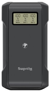 Suptig Power Bank with Battery Charger, 10,000mAh Battery Pack Charger Box for DJI Action 5, DJI Action 4, DJI Action 3 Battery.