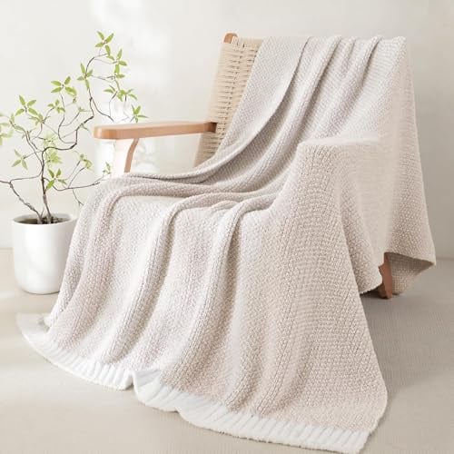 Whale Flotilla Leichte Kuscheldecke Moderne Sofadecke für Sommer, Camel | 130x170 cm Atmungsaktive Dünne Couchdecke aus Mikrofaser, Zarte Kuschelige Wohndecke für Sofa, Bürostuhl- und Bettüberwurf