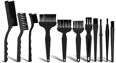 11PCS Brushes Set Anti-static Brush For Electronics Fans Keyboards And Cleaning Tool Watch Kit Small Brush Watch Computer Keyboard Electronic Cleaner Laptop Kit