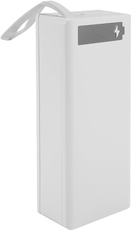 HUTSRAI 16x18650 Battery Storage Box PD QC3.0 Quick Charge DIY Power Bank Box Case 18650 Battery Holder Box White
