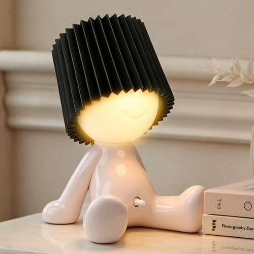 LED Tischlampe Shy Man, Eine Kreative Lampe des Kleinen Schüchternen Mannes, USB Aufladbar Atmosphäre Lampe für Schlafzimmer Büro, Lustige Geschenkidee für Erwachsene Freunde Geburtstag Weihnachten