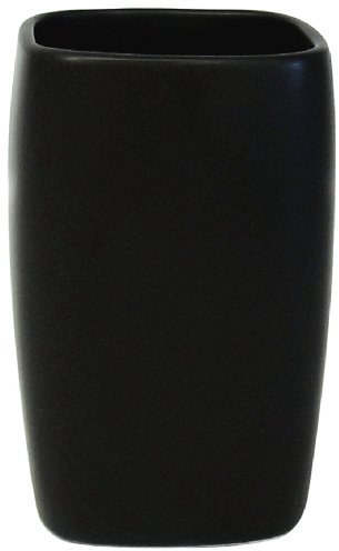 Spirella Zahnputzbecher Zahnbürstenhalter Retro 7x11 cm Schwarz
