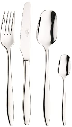 Pintinox, Set 24 Pezzi Serie Elegant, Acciaio Inox, Made in Italy