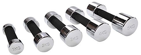 Top|vit® chrom.dumbbell, Hantel, Moosgummigriff, Kurzhanteln, 1x 1,0 kg