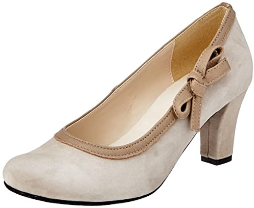 Hirschkogel 3006856, Damen Pumps, Grau (Stein 108), 38 EU (5 UK)