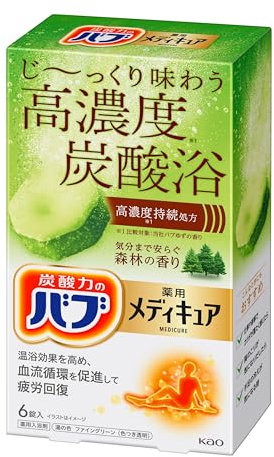 Kao Bub Medicure Bath Bomb - 6pc - Forest Scent