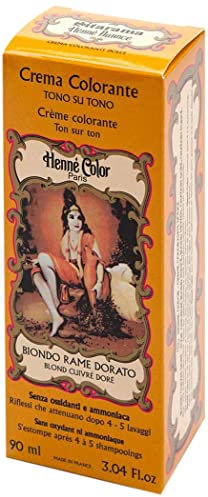 Sitarama Henne Nuance, Hennè Crema Colorante Biondo Rame Dorato - 90ml