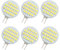 GLMING G4 24-2835 SMD LED-Lampe Superhelle, weiße AC / DC12V-24V 6er-Pack （3.0Generation）
