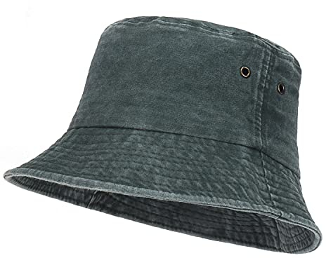 Umeepar 100% Baumwolle Fischerhut Sonnenhut Sommerhut Hut for Damen Herren (Armeegrün)