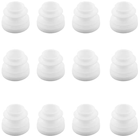 MroMax Lot de 20 embouts ronds en plastique de 16 mm de diamètre extérieur pour meubles, tables, chaises, pieds de sol, blanc