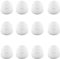 MroMax Lot de 20 embouts ronds en plastique de 16 mm de diamètre extérieur pour meubles, tables, chaises, pieds de sol, blanc