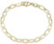 MATERIA Damen Armband gold - 925 Silber Ankerkette 5mm breit 19cm vergoldet SA-130-Gold