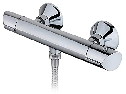 Strohm TEKA - Grifo de ducha SINEU. Termostático de ducha con sistema SafeTouch, y anti-quemaduras.