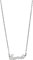 Collana Donna con Nome in Acciaio in corsivo Elegante Girocollo Regolabile Anallergico Color Argento Confezione Regalo Inclusa (Rosa)
