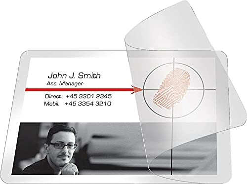 100 PREMIUM Kalt-Laminierfolien - 54 x 86 mm, 2 x 300 mic, glänzend - zum Laminieren ohne Gerät