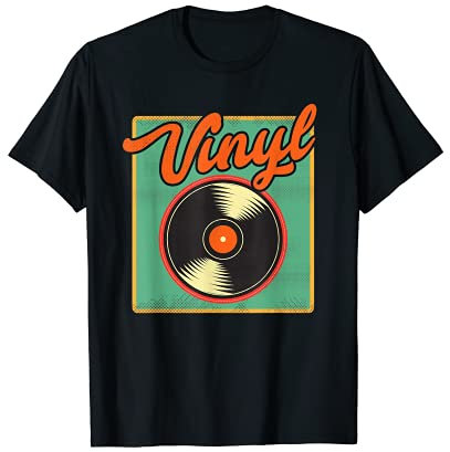 Disque vinyle – Platines de DJ rétro Audiophile LP EP Cadeau T-Shirt