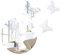 CREATCABIN Schmetterling Spiegel Aufkleber Runde Selbstklebende Wand 3D Aufkleber Acryl Abnehmbare Wanddekoration Für Dekor Home Hochzeit Wohnzimmer Schlafzimmer 10.6x11.8 Zoll Splitter