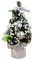 ZOOMPIL Künstlicher Mini-Weihnachtsbaum, 20cm Mini Christbaum Set mit bunten Weihnachtskugeln, Mini Weihnachts Baum,Blume-Baumspitze Dekorationen für Weihnachten Party (Silber)