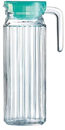 Luminarc Keep ´n´ Jug Krug, Kühlschrankkrug mit Deckel, 1.1 Liter, Glas, transparent, 1 Stück