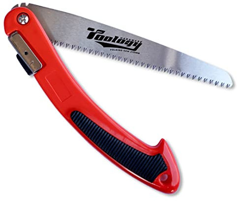 TOOLOGY Folding Tree Saw 8 Inch Manual Pruning Saw for Gardening, Hunting, Camping, Wood or Tree Cutter