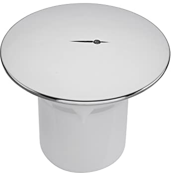 Sandy Beach Shower Waste Trap Cover - Replacement Drain Cap - Fast Flow Waste Trap Replacement (90mm Hole/115mm Cover)