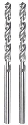 sourcing map 2pcs Solid Carbide Drill Bits 2mm C3/K10 Tungsten Carbide Precision Mini Micro Straight Shank Twist Drill Bit for Stainless Steel Metal Plastic Wood