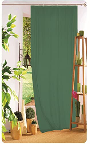 INTRECCI Tenda Zanzariera per Porte e Finestre, 140x250cm, Rete Zanzariera con Anelli, Tinta Unita, Traspirante, Facile da Installare, Tiene Lontano Insetti e Zanzare, Maneggevole e Accessibile