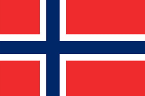 CALENDARMAN Kühlschrankmagnet mit Norwegen-Flagge (8,9 x 6,3 cm, Acryl-Kunststoff, 1 Stück, weiß, rot, blau, Flaggen-Stil, Dekoratives Magnet, Magnet)