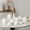 Lot de 10 mini vases à bourgeons en céramique blancs en vrac pour centres de table de salle à manger, joli petit vase à fleurs en vrac pour herbe de la pampa et décoration de fleur unique, idéal pour