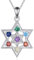 YAFEINI Davidstern Chakra Halskette für Damen 925 Sterling Silber 7 Chakra Anhänger Halskette Davidstern Kette Yoga Schmuck Geschenke für Mädchen Frauen(Davidstern Kette)